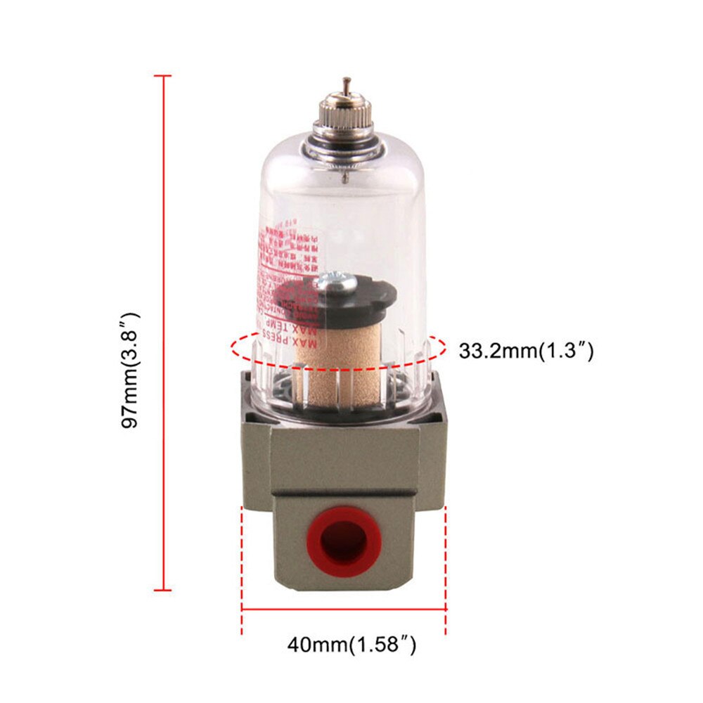 Af2000-02 1/4 "kompressorfilter lufttryck pneumatiskt för luftpump oljefångare vattenfuktavskiljare fälla smc  af2000 02