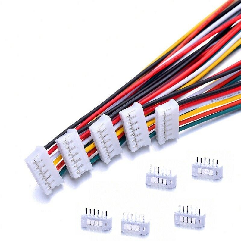 5 Sets KIT Mini Micro JST SH 2.0mm 6-Pin Connector Plug Met Draden Kabels 15cm jk1071