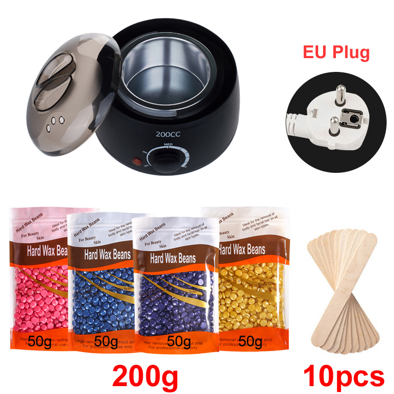 Elektrische Wax Heater Wax Machine Paraffine Pot Warmer Ontharing Waxen Machine Wax-melt Epilator Quick Heater: Sky Blue