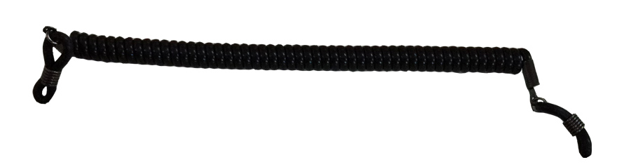 12pcs/Lot Elastic Kids Eyeglass Nylon Spiral Coil Sport Cords/Junior Retainer/Children Spectacle/Sunglass adult String Band: black