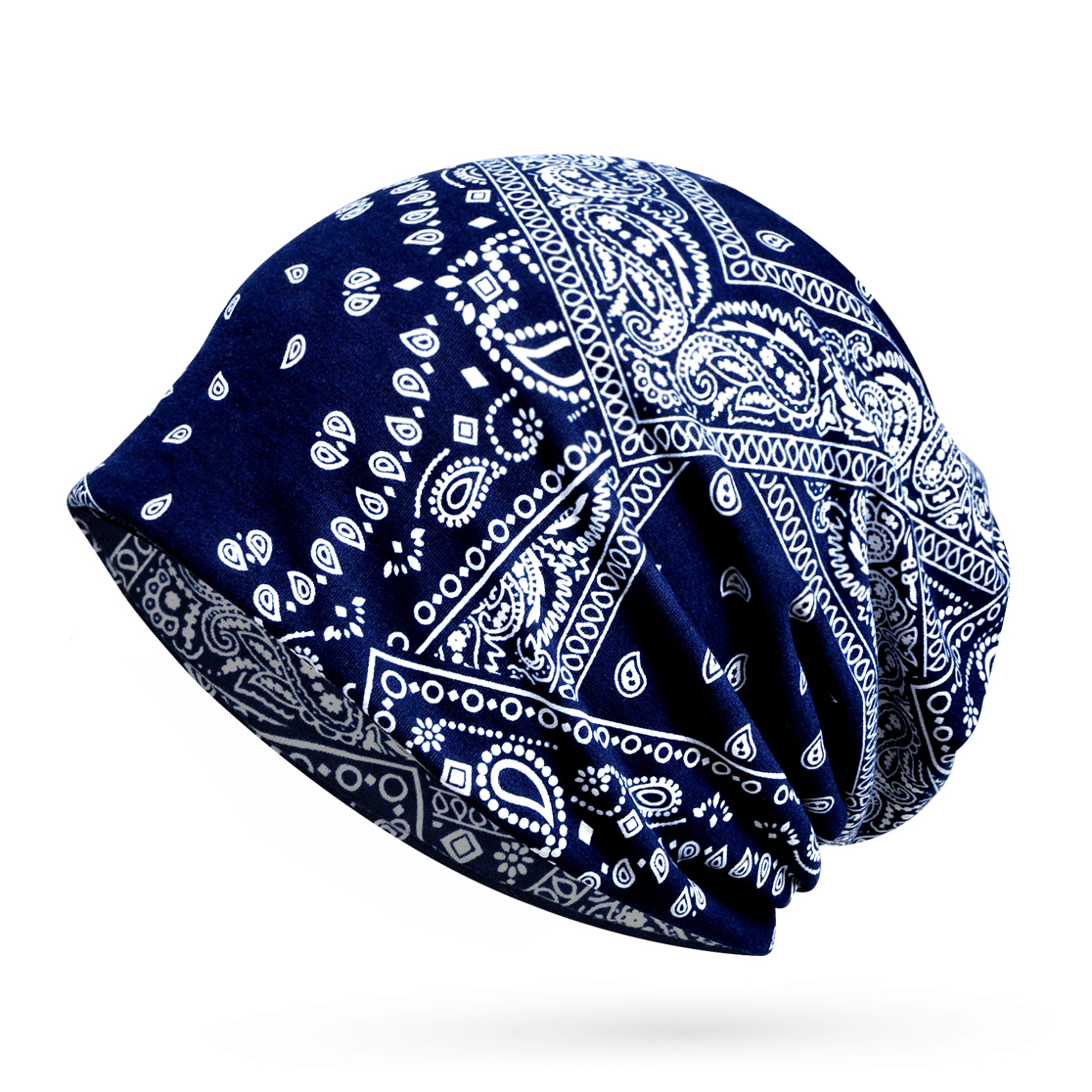 Cagoule fine et respirante pour hommes et femmes, bonnet de couchage, casquette d'abri Air Raid, bonnet de perte de cheveux de chimiothérapie, casquette de sport de plein Air: Bleu