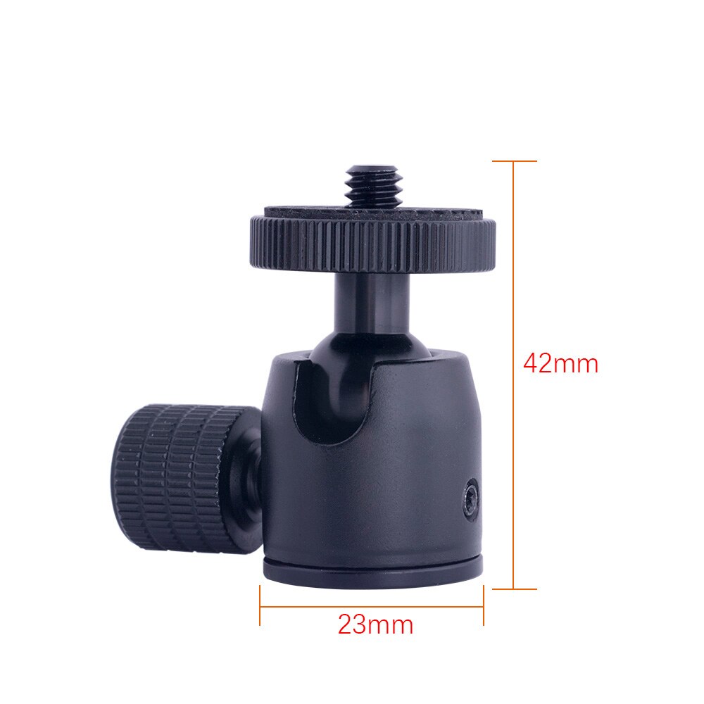 Camllite Portable Table Tripod Ball Head Metal 360 Degree Swivel Mini Ball Head 1/4&quot; Screw Mount For DSLR Camera Fill Light