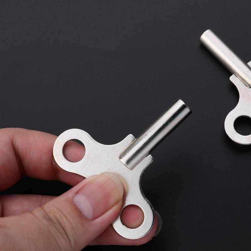 2 Stuks Staal Klok Sleutel Metalen Klok Sleutel Stevige Klok Gereedschap Kronkelende Ketting Reparatie Tool Voor Home Shop klok
