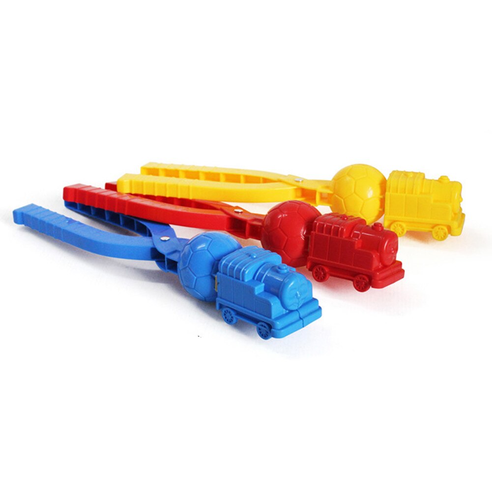 6 plastique canard forme boule de neige fabricant Clip enfants sable neige boule moule jouet aléatoire pour boule de neige lutte en plein air Fun Sports jouets hiver: train