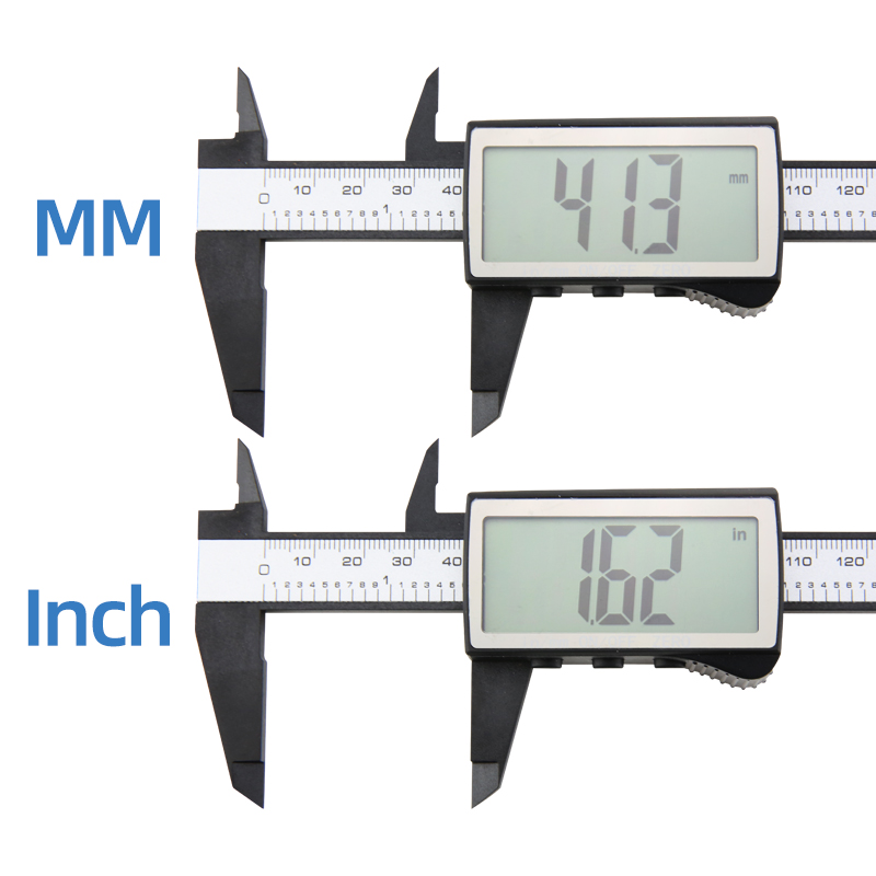 Pied à coulisse numérique électronique en plastique, Vernier, jauge d&#39;épaisseur, règle micrométrique, outils de mesure, Instrument, tachymètre