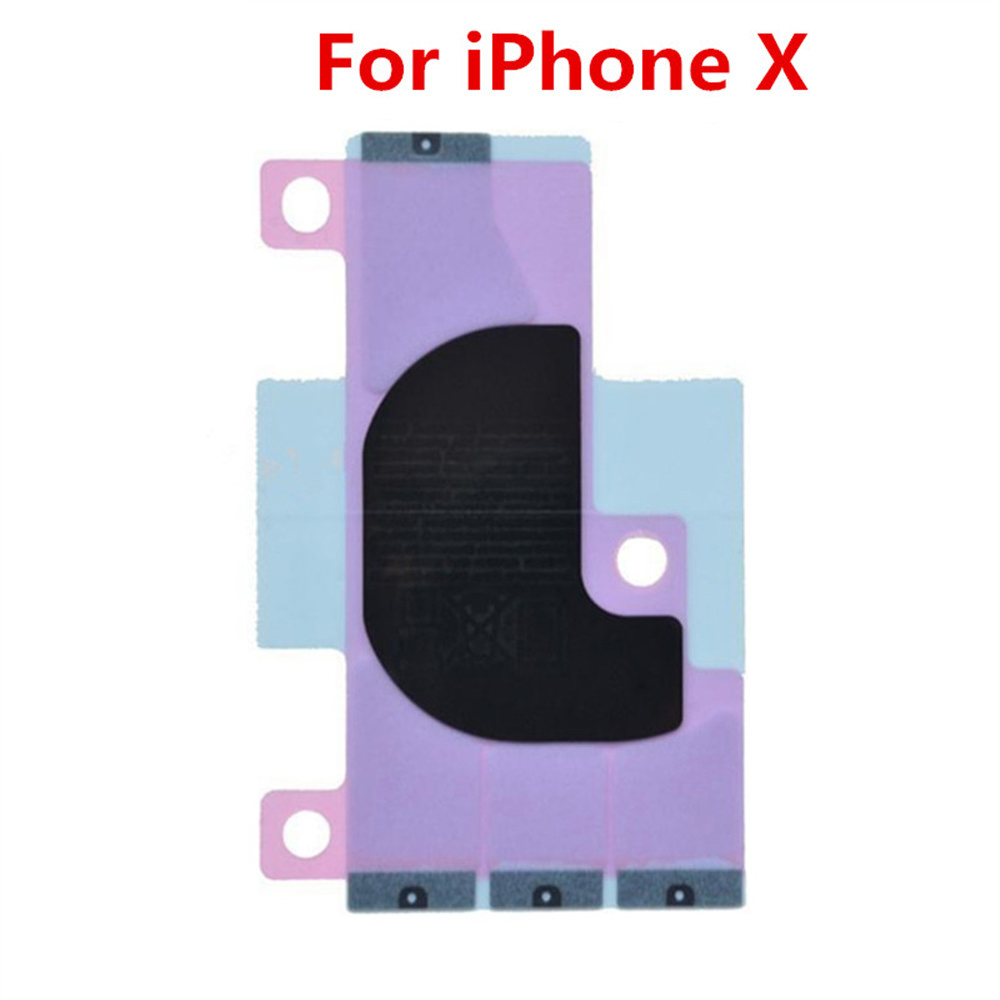 10PCS/LOT Battery Adhesive Sticker For iPhone X 5s 5c 6 6s 7 8 plus XR XS MAX Battery Glue Tape Strip Tab Replacement Part