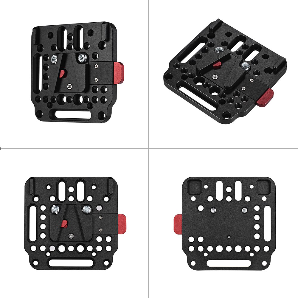 V-Lock Montage Kit Quick Release Plaat Set Gebaseerd op de standaard V-Lock Camera Rig-1846 voor V-Mount Batterij