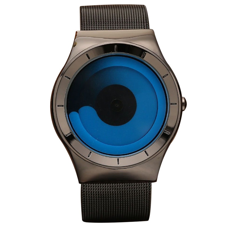 Unieke Draaitafel Minimalistische Creatieve Horloge Novel Stijlvolle Geek Sport Quartz Horloge Voor Mannen Vrouwen Relogio Masculino