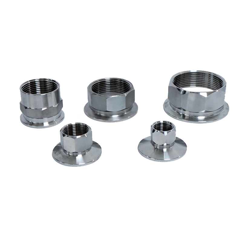 Abrazadera triple de acero inoxidable 1/2/3/4, adaptador hembra hexagonal BSPT, 1/4, 1/2, 1-50,5, 1-64/77, 1-304, 2 pulgadas