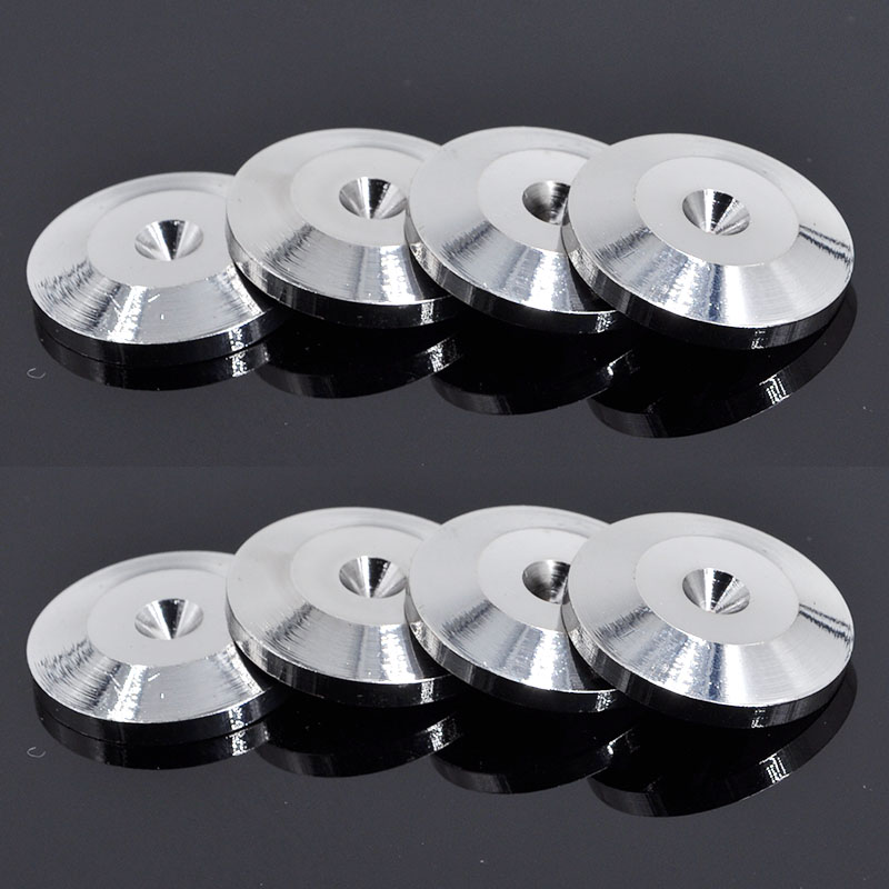 4 stuks zilveren speaker spike voetjes voetjes voetjes cd versterker isolatie hifi vloerstandaard voetjes voetjes