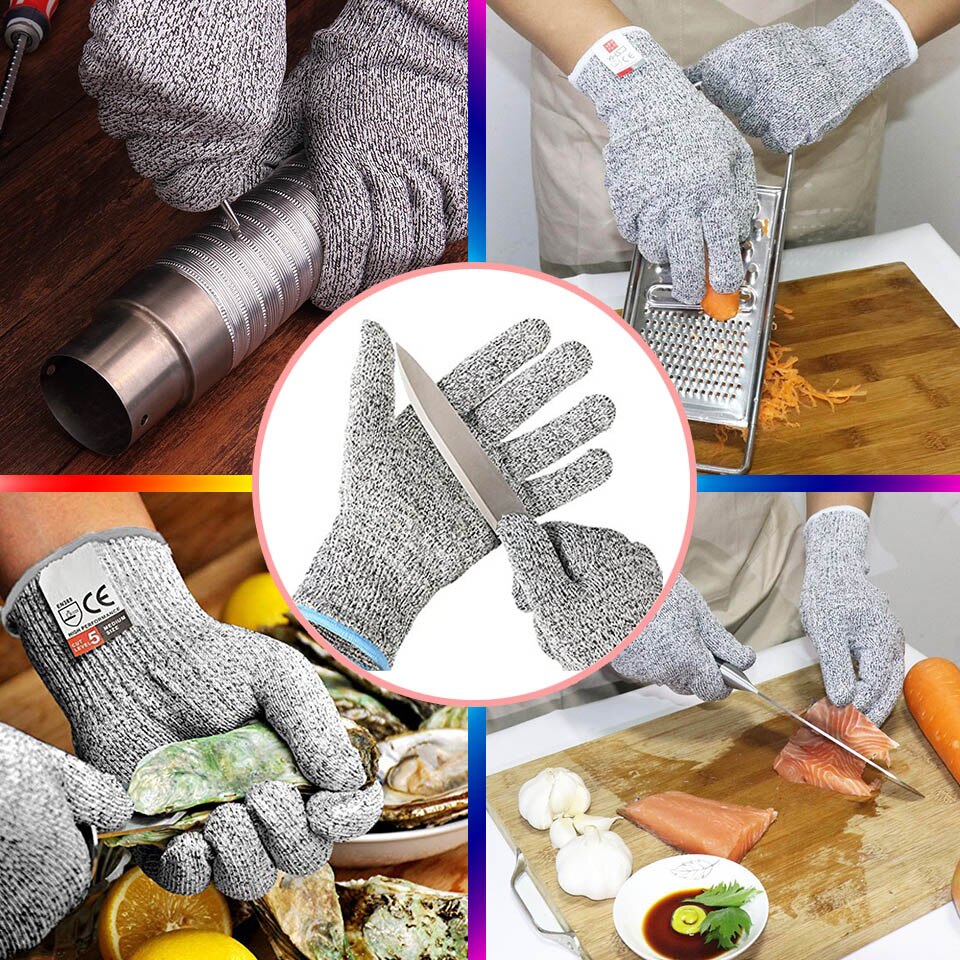 Anti-cut Gloves Cut Proof Stab Resistant Stainless Steel Wire Metal Mesh Kitchen Butche Safety Gloves