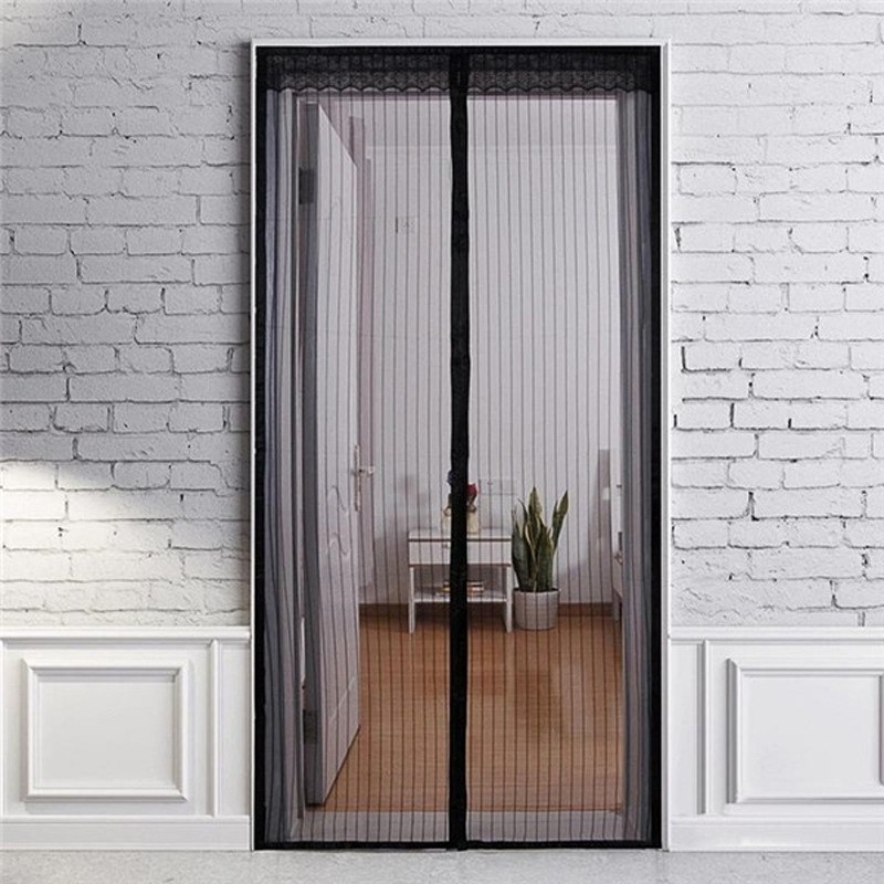 Mosquitera magnética de verano, cortinas de puerta de malla antiinsectos y moscas, pantalla de cierre automático adecuada para puerta corredera del hogar: 9x2,6