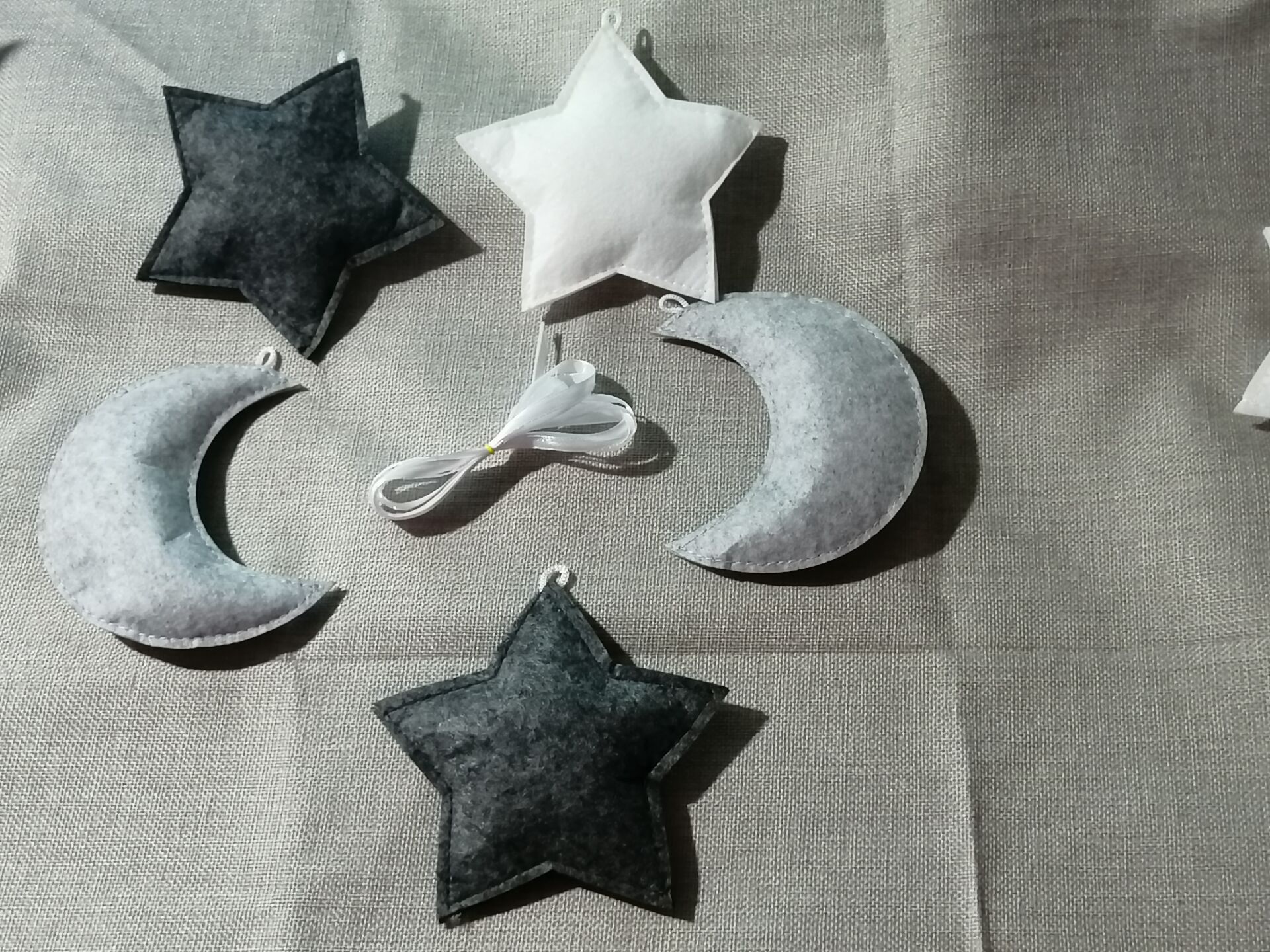Nordic Baby Room Handmade Nursery Star Garlands Christmas Kids Room Wall Decorations Photography Props Decorations baby shower: 5