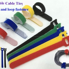 100 st 12*300mm Nylon Herbruikbare Kabelbinders met Oogje Gaten terug naar kabelbinder nylon magic strap Tape fastener tie