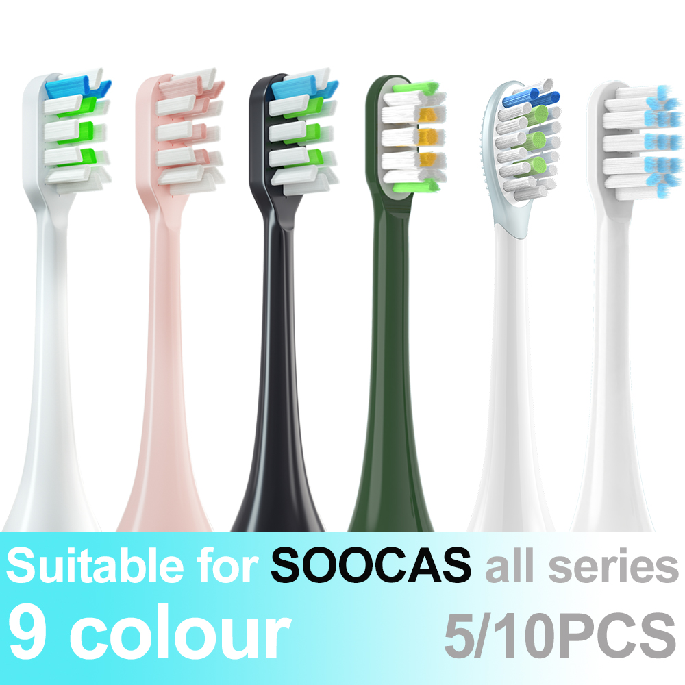 Replacement Toothbrush Heads For SOOCAS All Series X3U/X3pro/X3S/D5/D2 Sonic Electric Toothbrush Soft Bristle Nozzle