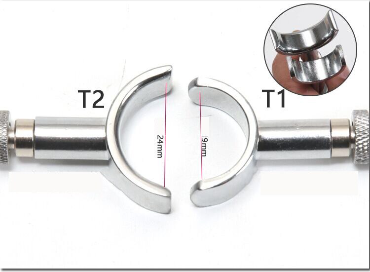 Diy læder roterende stempling håndværktøj længde justerbar 2 stk / lot lille og stor