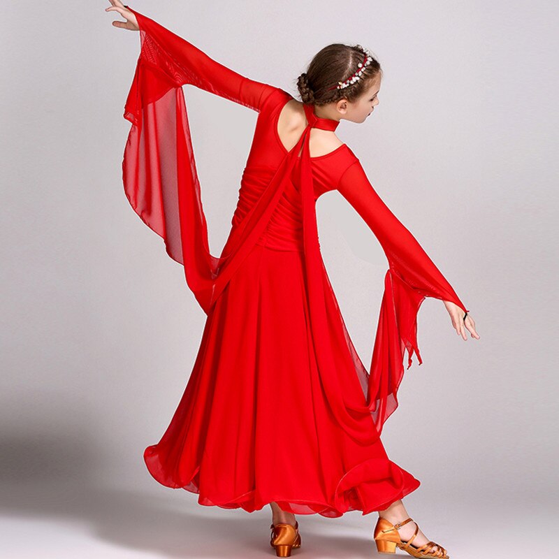 kids ballroom dress ballroom dance competition dresses for girls modern dance costumes for kids ballroom dancing Waltz Flamenco