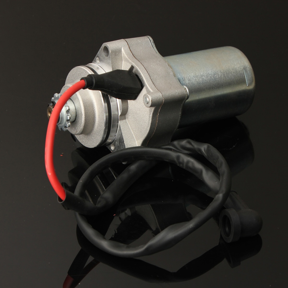 12 Teeth 3 Bolt Electric Starter Motor For 90cc 110cc 125cc 4-Stroke Electric Start Engine Motorcycle Bikes ATV Quad Go kart