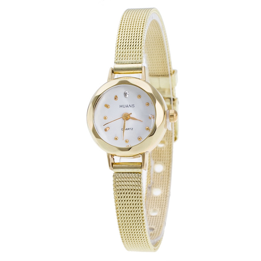 Casual Stainless steel Mesh Band Unisex Watch