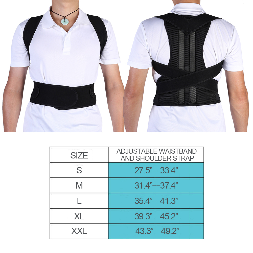 Posture Brace Bodywellness Strap Belt Adjustable Posture Corrector Back Support Strap Shoulder Lumbar Spine Brace Belt
