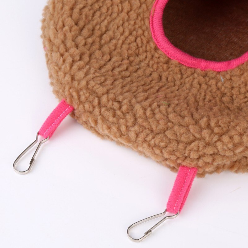 Hamac en peluche douce pour perroquet et oiseau, lit suspendu chaud pour animal de compagnie, grotte, cage, cabane, tente, jouet mignon, maison, fournitures pour petits animaux