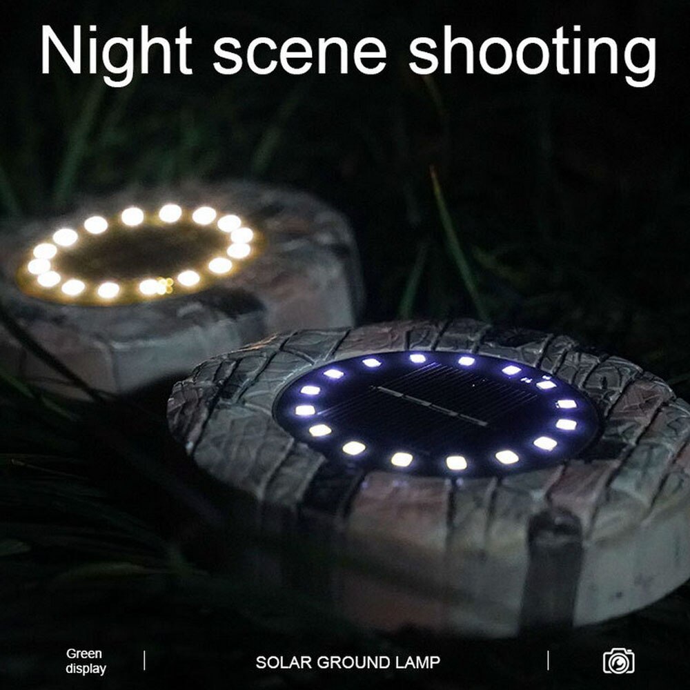 4Pcs Solar Garden Lights Outdoor Waterproof Pathway Deck LED Lights Path Floor Buried Lamp Yard Landscape Underground Lights