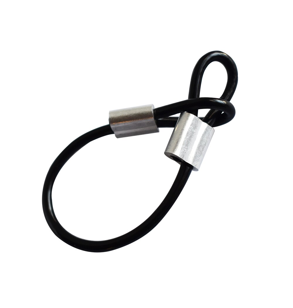 20 pcs Stainless Steel Wire Rope Lanyard Cable Tether Safety Strap with Braided Steel Rubber Coated an