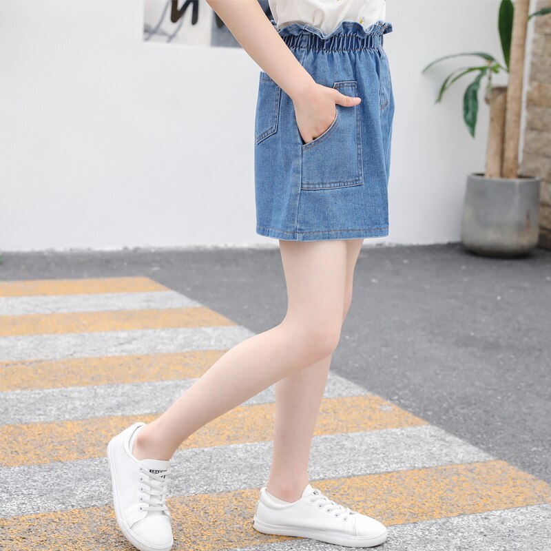 Kids Jean Skirts High Waist Girls Denim Skirt Casual School Uniform Mini Skirt Summer Children Clothing Baby Girl Skirt