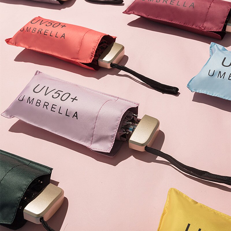 mini ombrello da viaggio pieghevole antivento protezione solare e pioggia per esterni ombrelli tascabili portatili compatti per donna uomo bambini