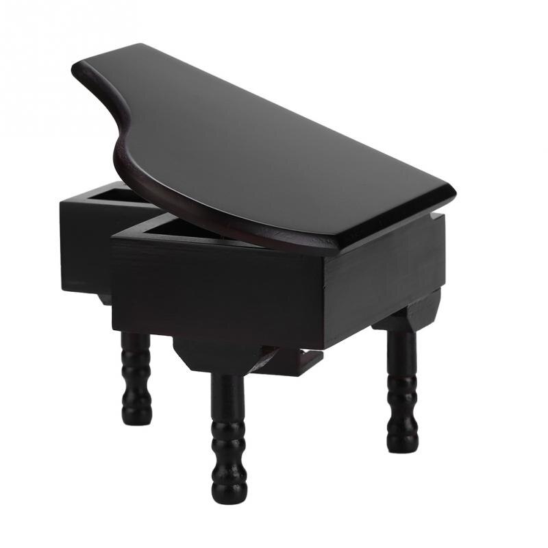 Skogkledd musikkboks windup piano musikkboks flygelformet musikkboks med liten krakk chrismas bursdag