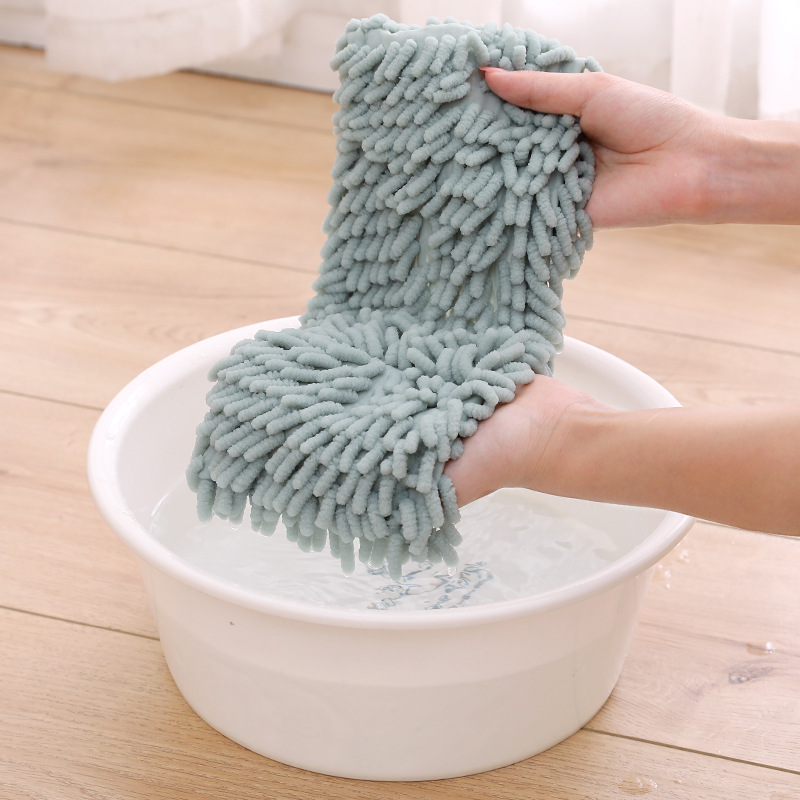 40*10cm Rechteck Haus reinigungs Pad Chenille Haushalts staub Mopp Kopf Ersatz einfach ersetzen Staub Mops