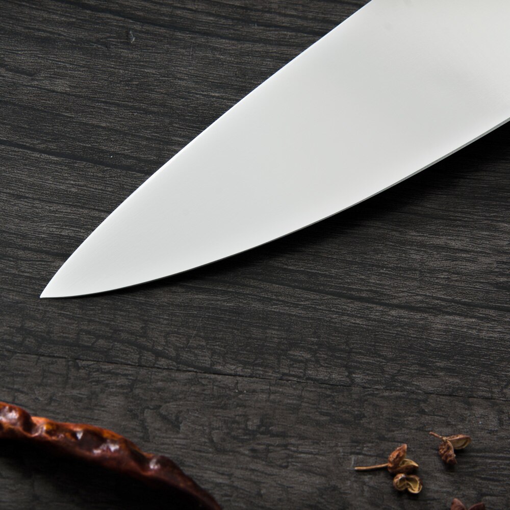 DAMASK Japan Stainless Steel Chef Knife 8 inch Sharp Blade Rivet Wood Handle Cooking Knives 3Cr13mov Steel Kitchen Knives Set