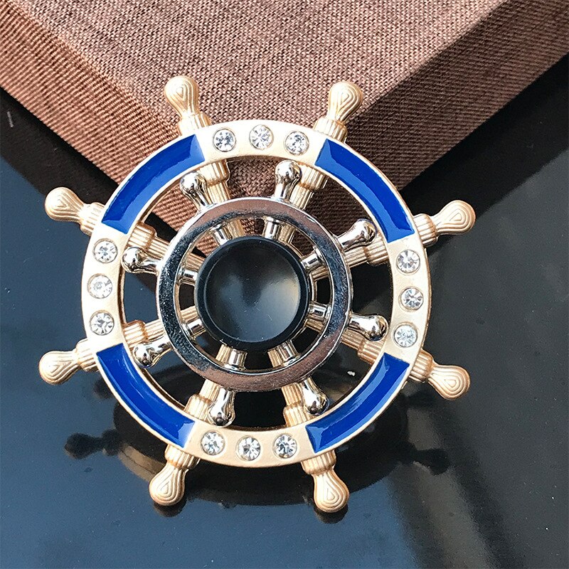 Double Layer Fidget Spinner Colorful Metal Rudder Gear Wheels Hand Spinner Fidget Spinner For Stress Relief Gyro Toys: S-14