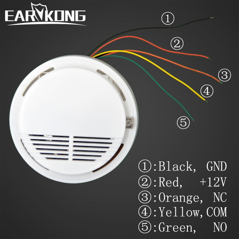 Earykong Bedrade Rookmelder Elektronische Rook Sensor Voor Thuis Inbreker Gsm/Wifi/Andere Alarmsysteem
