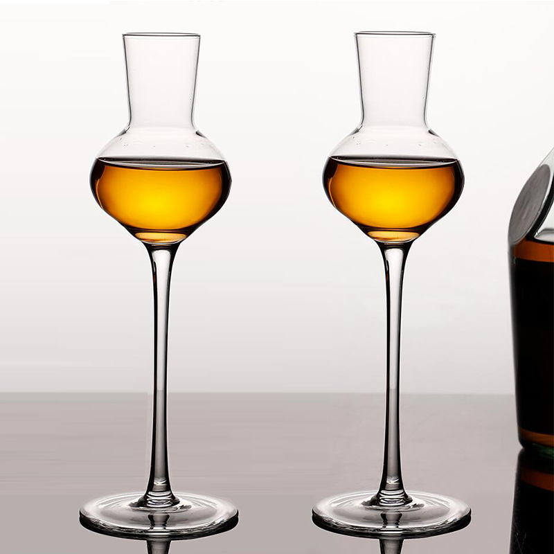 120ml Whisky Aroma Copa vaso vino Escocia Whisky oliendo taza de cristal copa de coñac Tulip Aroma vasos de degustación