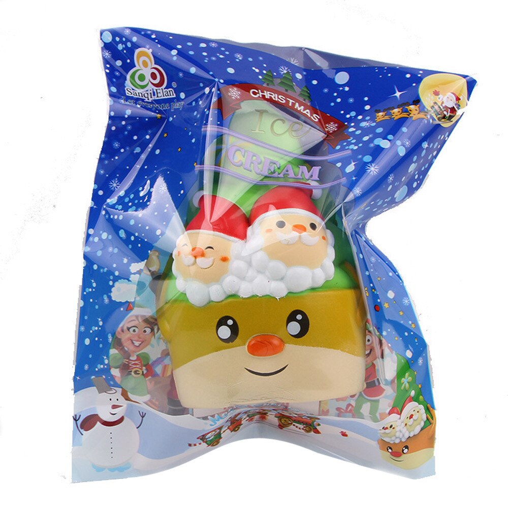 Toy Squishies Adorable Christmas Ice Cream Slow Rising Squeeze Stress Relief Toys CCY