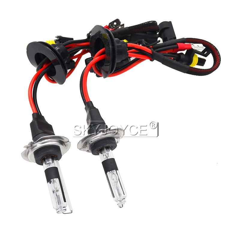 SKYJOYCE 12 V 55 W xénon H7R HID Kit AC mince Canbus rond caché Ballast Base en métal H7R HID Auto voiture phare kit 4300 k 5000 k 6000 k