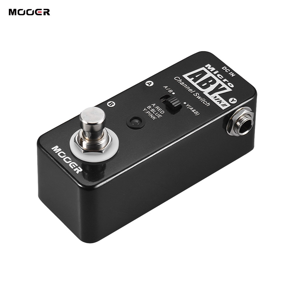 MOOER ABY MKII interrupteur de canal pédale d'effet de guitare véritable dérivation coque métallique complète pièces et accessoires de guitare