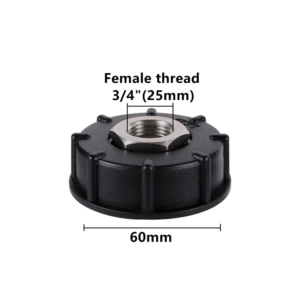 S60x6 Coarse Thread to 1/2" 3/4" Male/Female Thread IBC Water Tank Replacement Adapter Garden Hose Fittings Drain Connector: Type 7