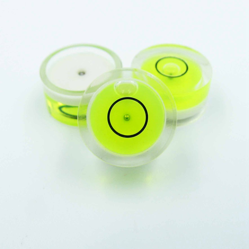 QASE 15*8 mm Round Circular Bullseye Spirit Level Bubble Bubble Leveler Measurement Instrument Magnetic Available: Plastic Green