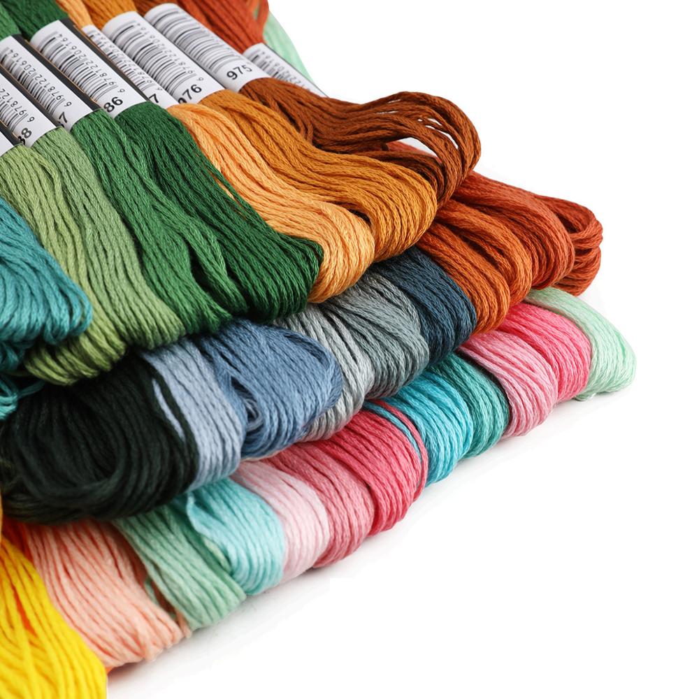 200/100/50 Anchor Similar DMC Cross Stitch Cotton Embroidery Thread Floss Sewing Skeins Craft Hogard