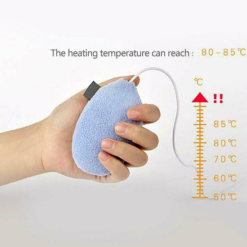 Hand Warmers USB Plug and Play Electric Heat Hands Warmer with/without Plush Cover I88