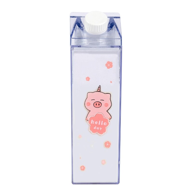 Contenitore trasparente trasparente del succo della bevanda della bottiglia di acqua del latte di plastica delle bevande all'aperto a tenuta stagna 500ml: -G