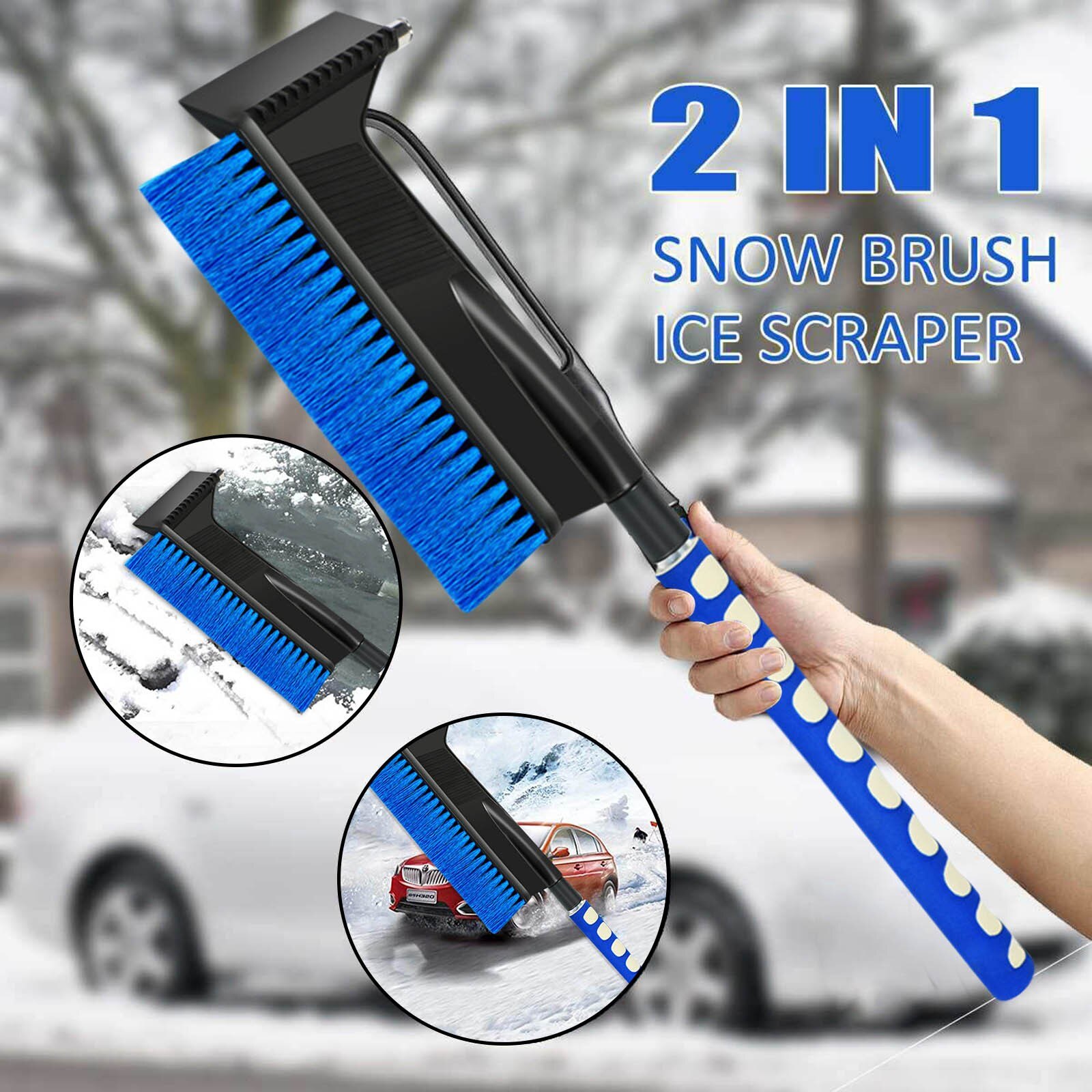 40 #2 In 1 Ice Borstel Auto Voorruit Voertuig Sneeuw Ijskrabber Sneeuw Borstel Schop Removal Brush Winter Gereedschappen voor De Auto Universele