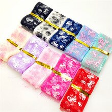 5 meters/partij 25mm Cartoon Vlinder Linten Gedrukt Organza Lint Tape voor Handwerken DIY cadeaupapier Decoratie