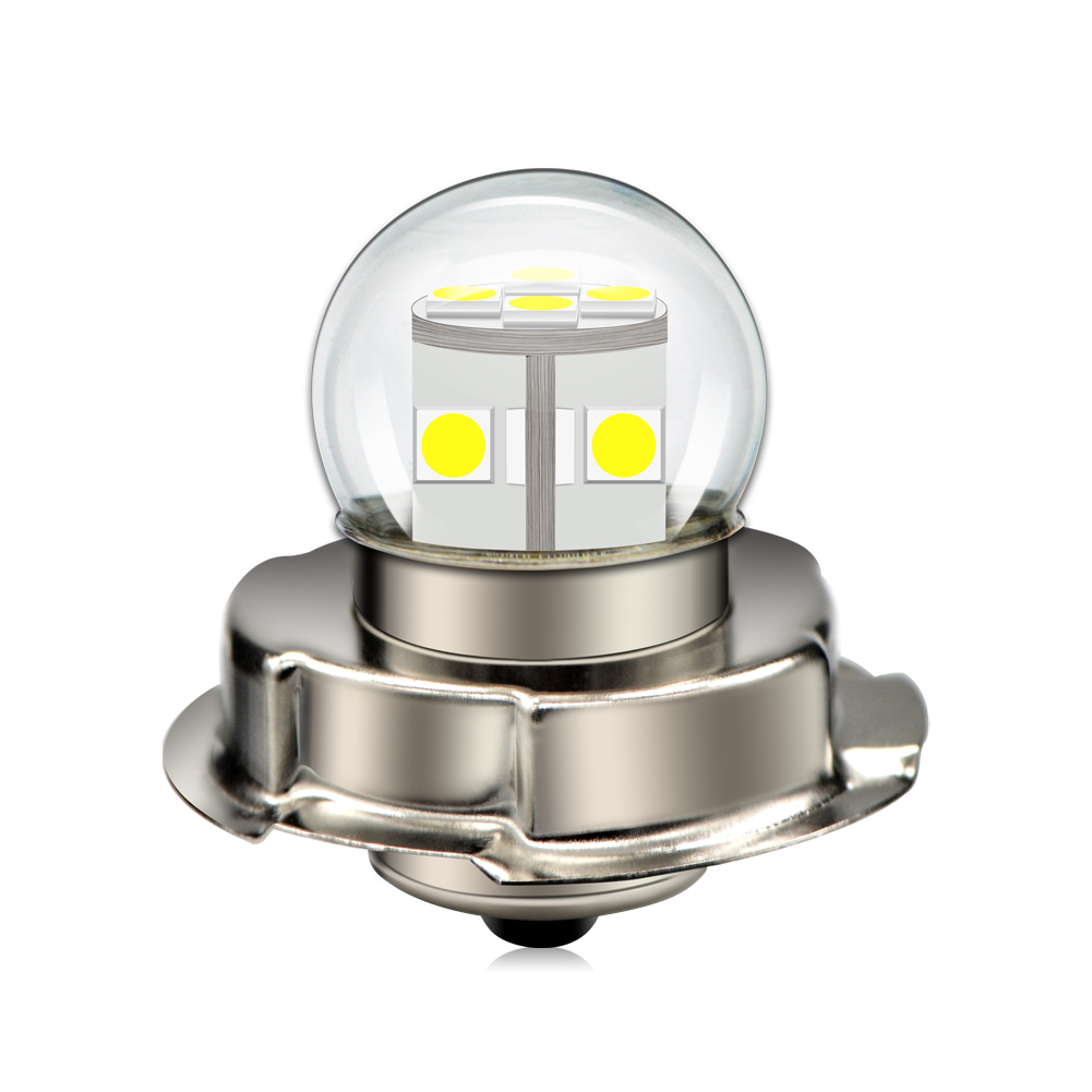 Ruiandsion  p26s p45t led-lampa scooteradapter motorcykel led-strålkastarlampa racerlampa 6v 12v 24v 30v vit varmvit gul: Vit