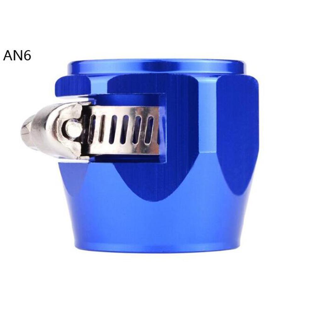 AN4 AN6 AN8 AN10 AN12 pince de finisseur de tuyau de voiture radiateur modifié pince de tuyau de carburant boucle Automobile collier de finisseur de tuyau: Blue-AN6
