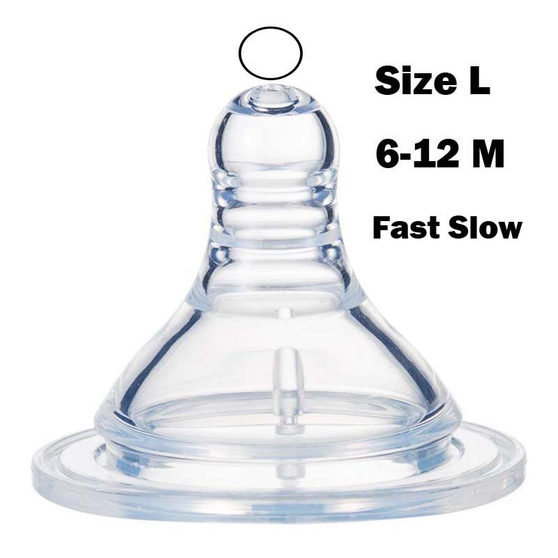 Silicone Pacifier Baby Feeding Bottle Baby Water Bottle Wide Caliber Duckbill Cup Milk High Temperature Resistant PPSU Bottle: Wide Nipple L
