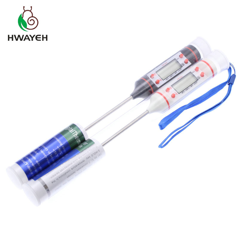 Thermomètre à viande numérique, sonde numérique pliable en acier inoxydable, cuisson BBQ, viande, dinde