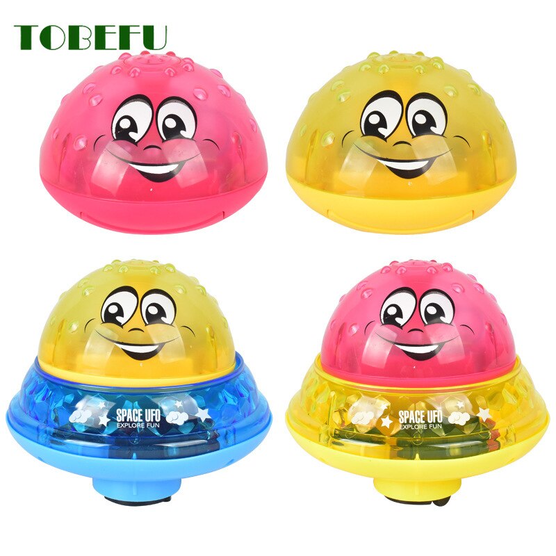 Grappige Baby Bad Speelgoed Baby Elektrische Inductie Sprinkler Bal Met Led Light Kinderen Waternevel Bal Spelen Baden Speelgoed Kids gi